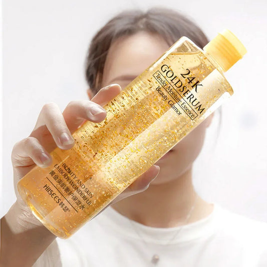 300ml Face 24K Gold Nicotinamide Toner Moisturize Oil Control Shrink Pores Anti Aging Whiten Brighten Tone Skin Care Water
